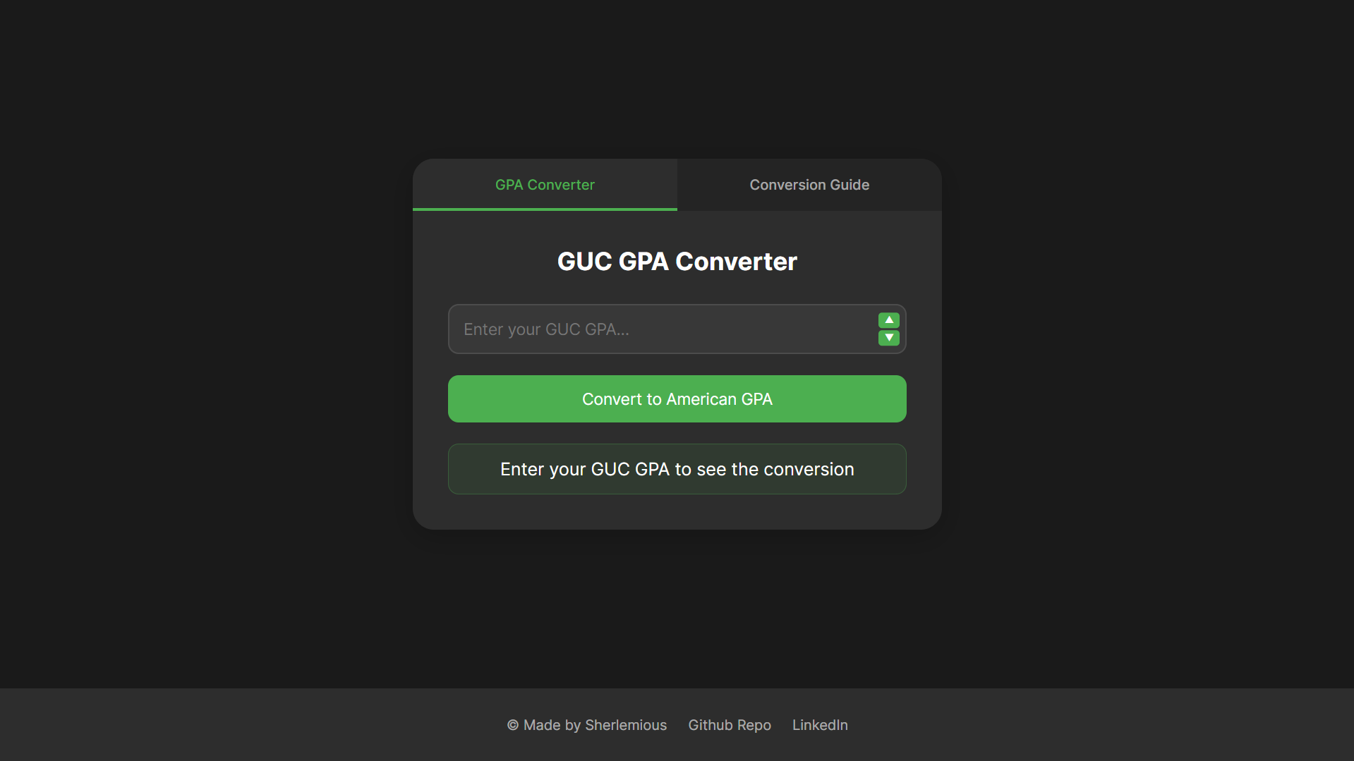 GUC GPA Converter screenshot 1