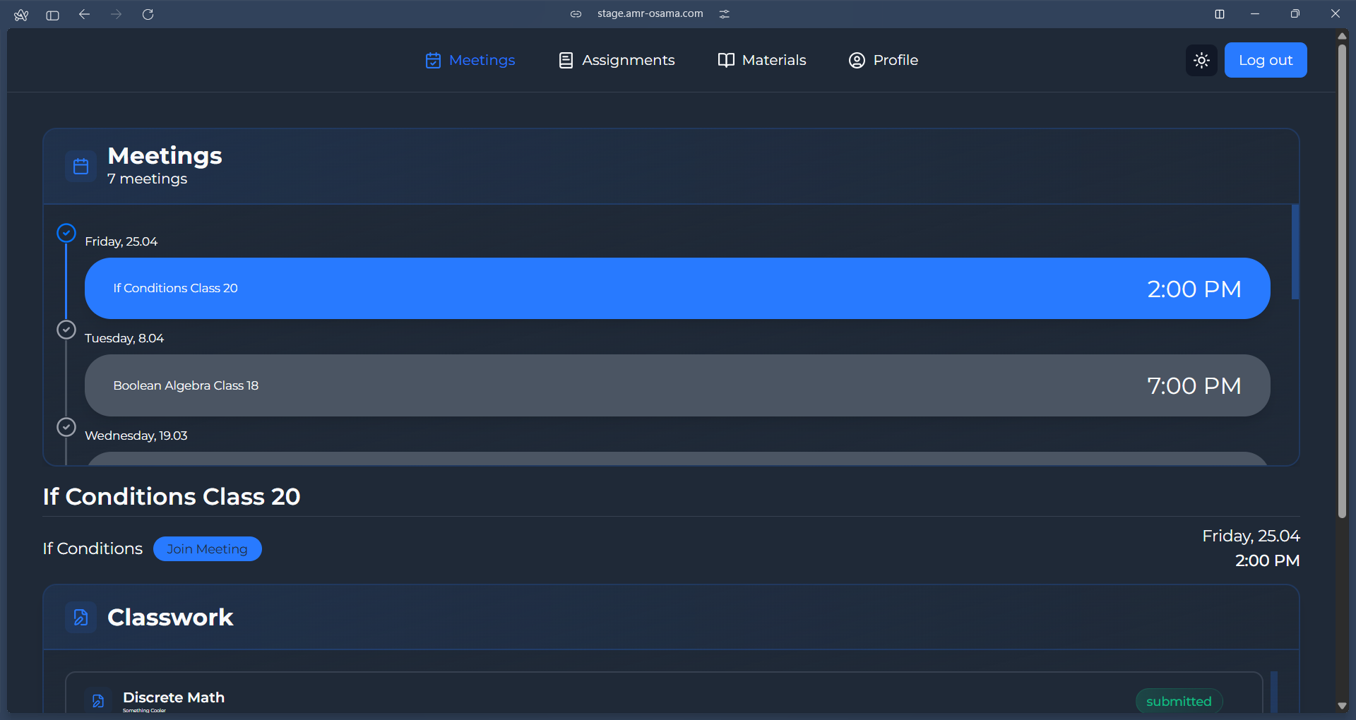 IGCSE CS Learning Management System screenshot 5